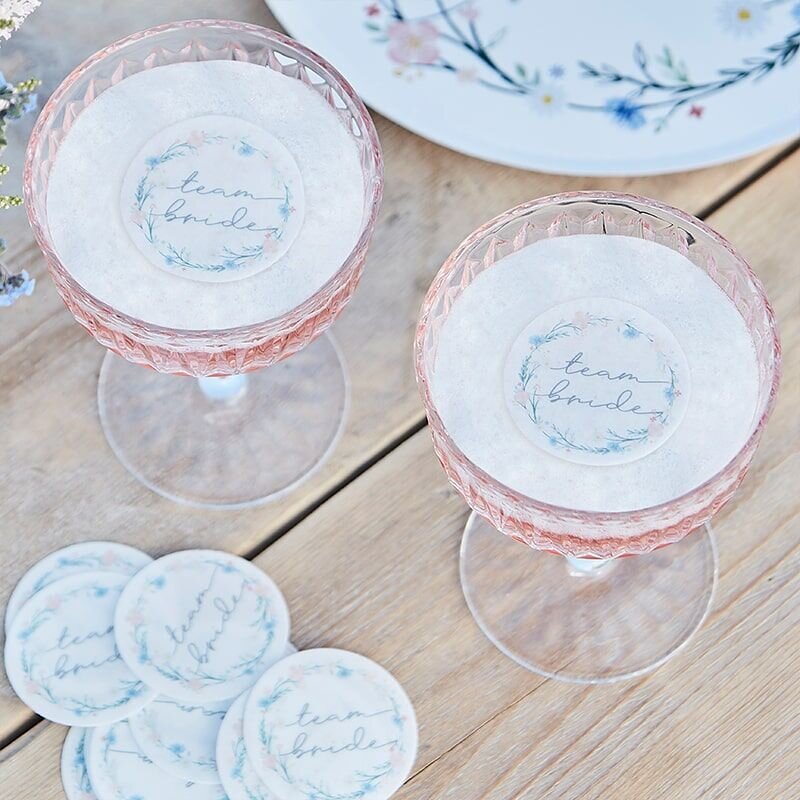 Boho Team Bride Edible Drink Toppers — Burnt Butter Cakes